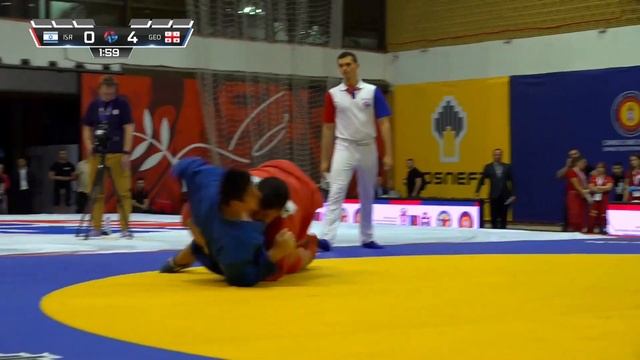 POLOTSKI (ISR) vs TSVERAVA (GEO). EUROPEAN YOUTH AND JUNIOR SAMBO CHAMPIONSHIPS 2024