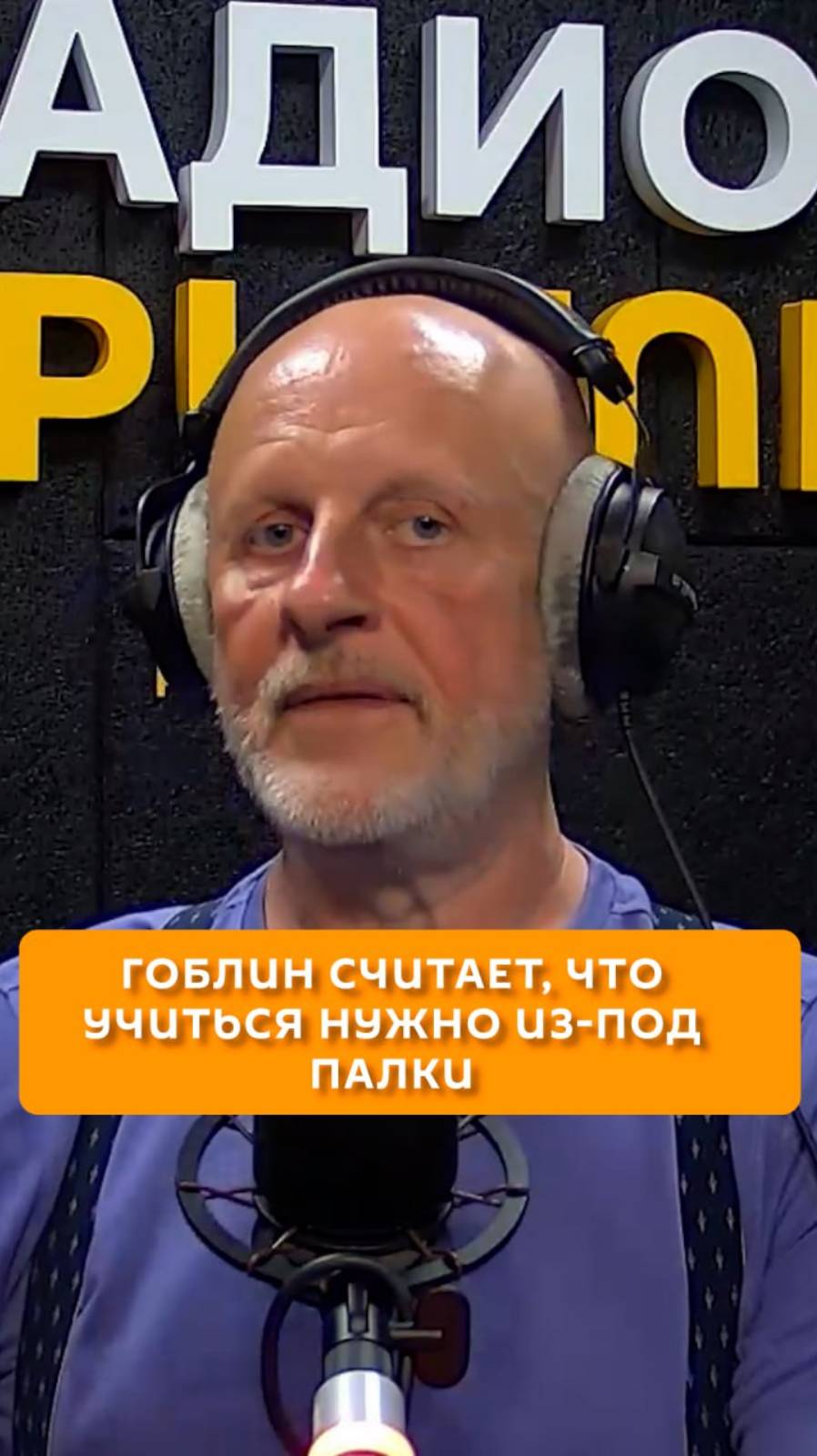 Гоблин считает, что учиться нужно из-под палки