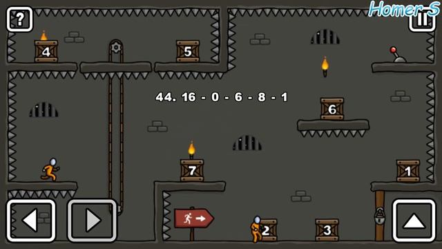 One Level 3: Stickman escape from prison Lvl. 43-47 - One Level: Стикмен побег из т?