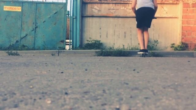Первое видеотрюк на самокате