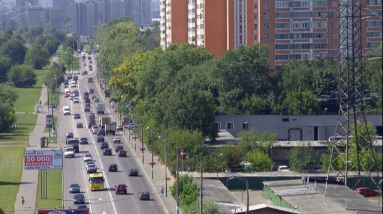 Москва на автомобиле. Юг города