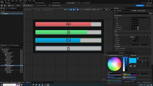 ВЫЖИВАЛКА В UNREAL: Интерфейс жизненных показателей - эпи