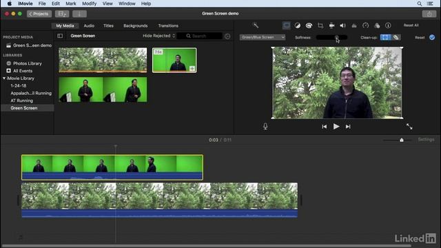iMovie 10.1.8 Essential Training - 26.Use green-screen effects