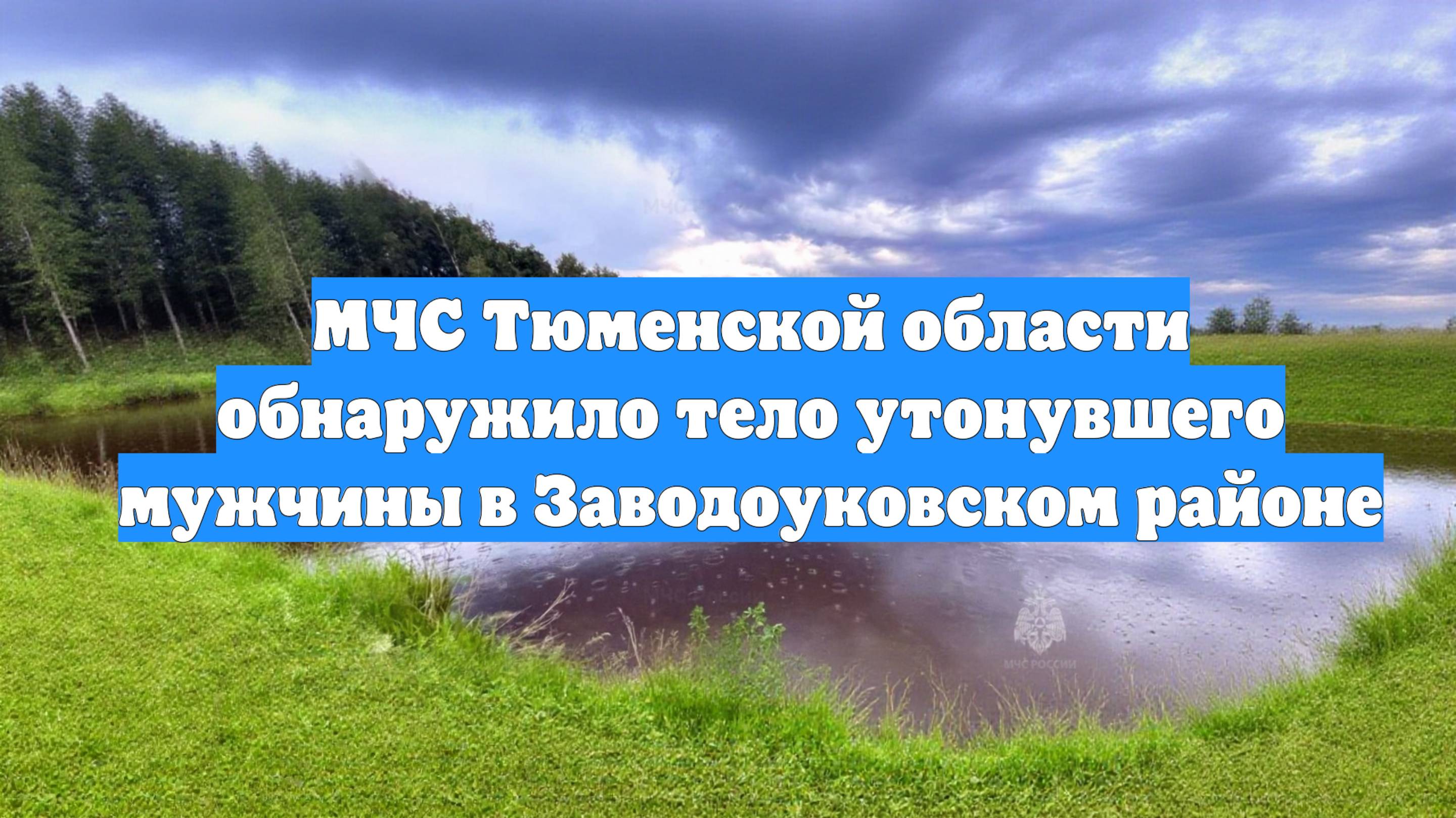 МЧС Тюменской области обнаружило тело утонувшего мужчины в Заводоуковском районе