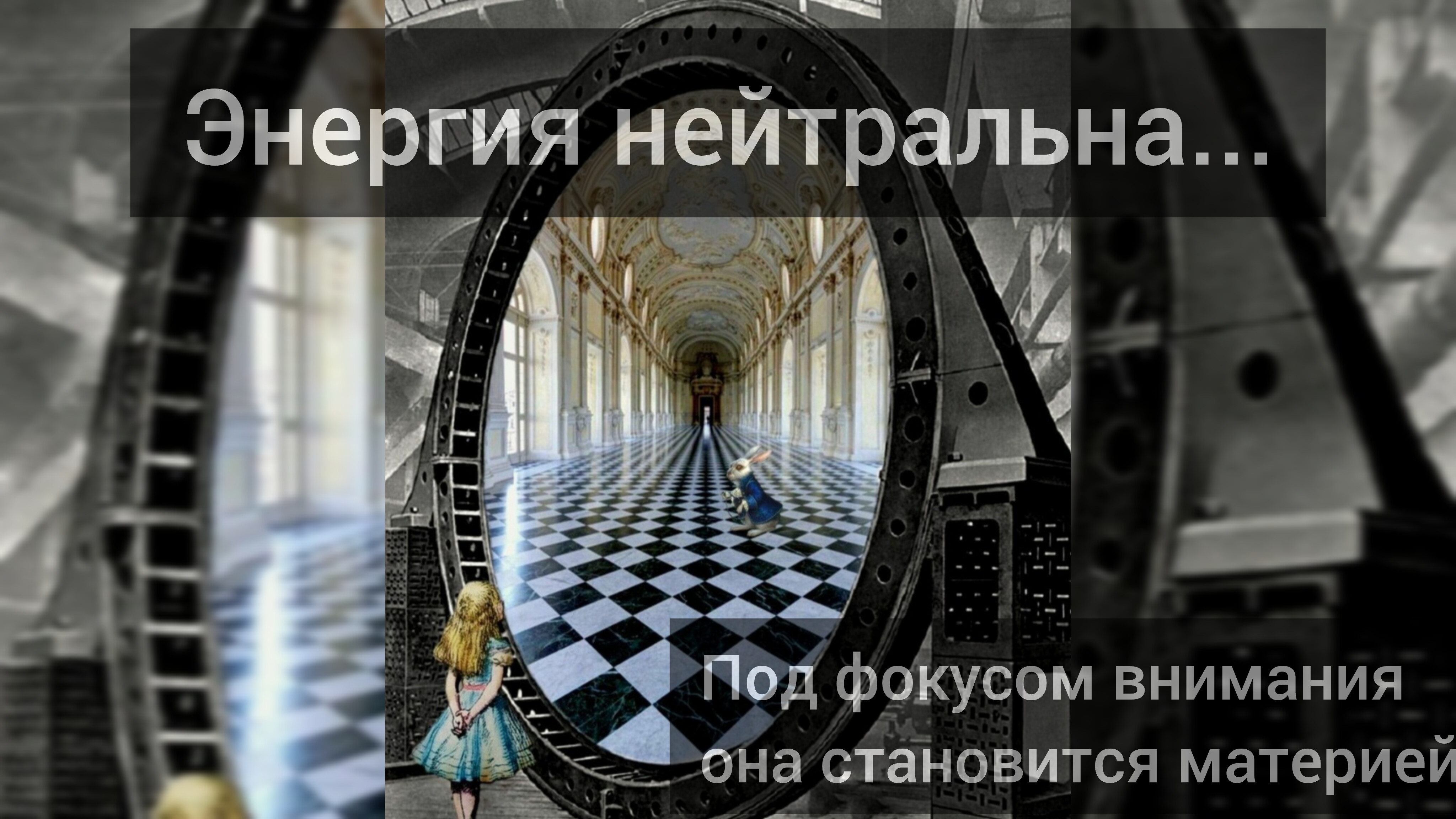 Энергия нейтральна. Только под фокусом внимания она становится материей