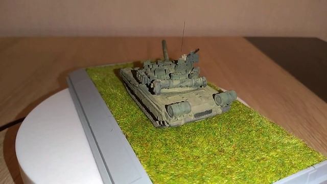 Основной танк  Т- 80У. 3D печать, масштаб 1/100