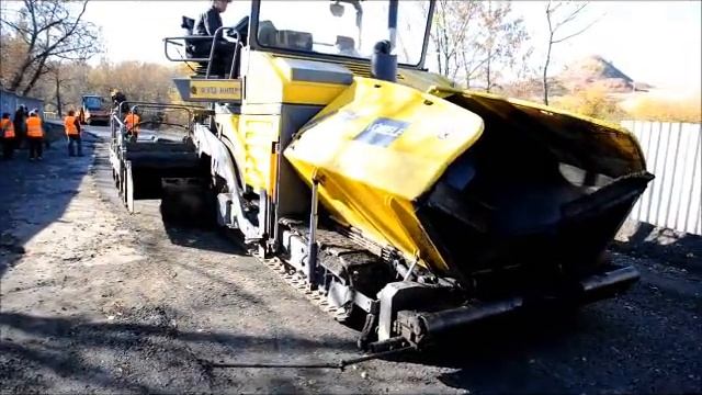 Вахрушево-2, укладка асфальта