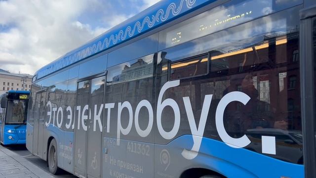 Электробус КАМАЗ-6282[2024г.в.] с маршрутом м3 ”Серебряный