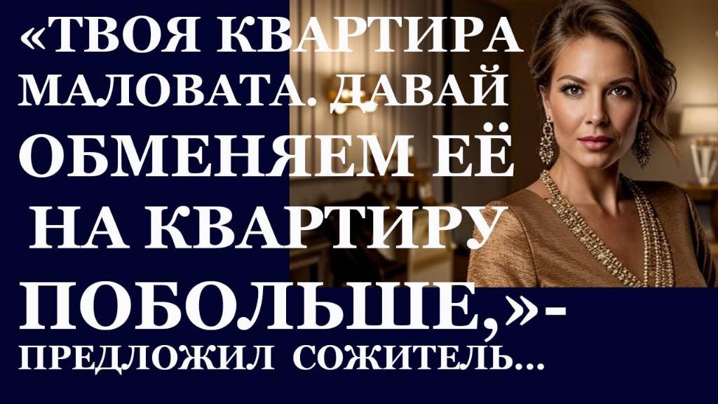 Истории из жизни. Твоя квартира маловата. Давай обменяем её на квартиру побольше Аудио рассказы