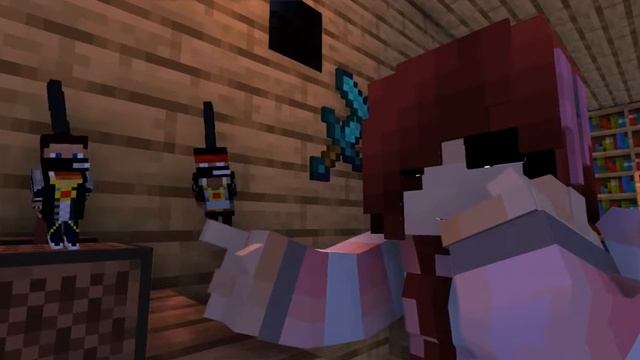 [Minecraft Animation] Parrot Dancin Meme (Мистик, Лаггер, Вика картер)
