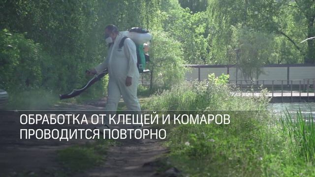 В Реутове провели акарицидную и ларвицидную обработку парков и скверов 04.06.2025
