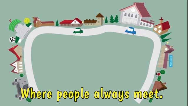 The map. Animated Song Video. Super Minds 3. Unit 4-5. (grammar - there is/ there are-prepositions)