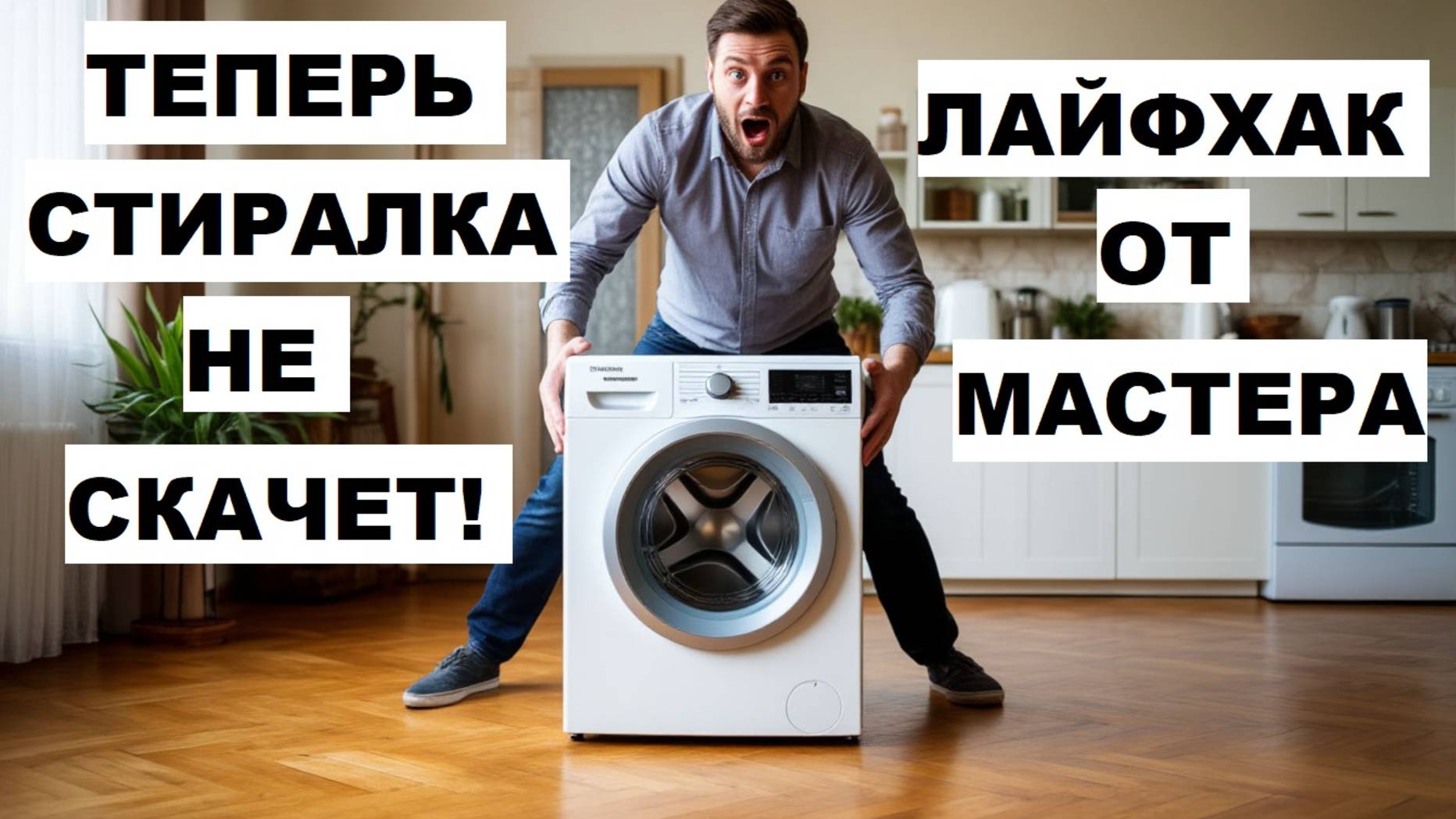 Теперь моя стиральная машинка не трясется и не прыгает. Лайфхак.
