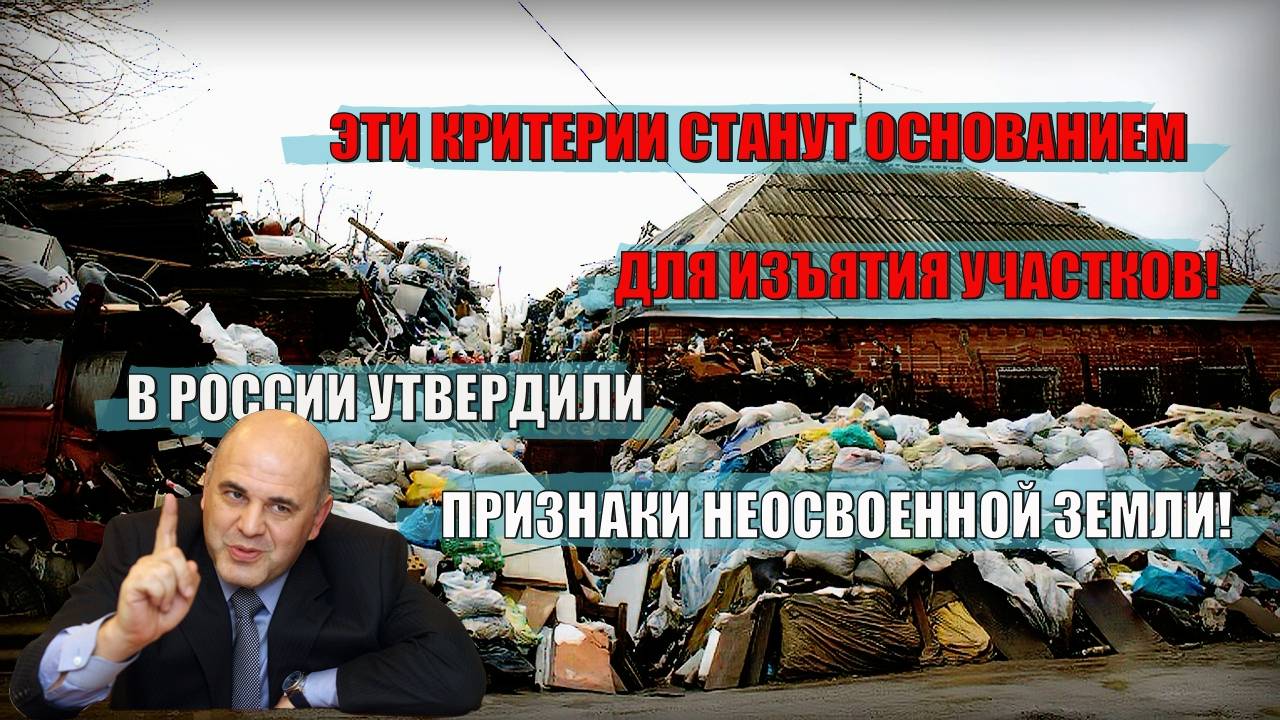 Эти критерии станут основанием для изъятия участков! В России утвердили признаки неосвоенной земли!