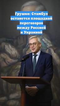 Грушко: Стамбул останется площадкой переговоров между Россией и Украиной