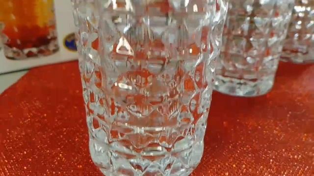Стаканы для воды 260 мл 6 шт Crystalite Bohemia "Диаманд /Без декора" / 084152