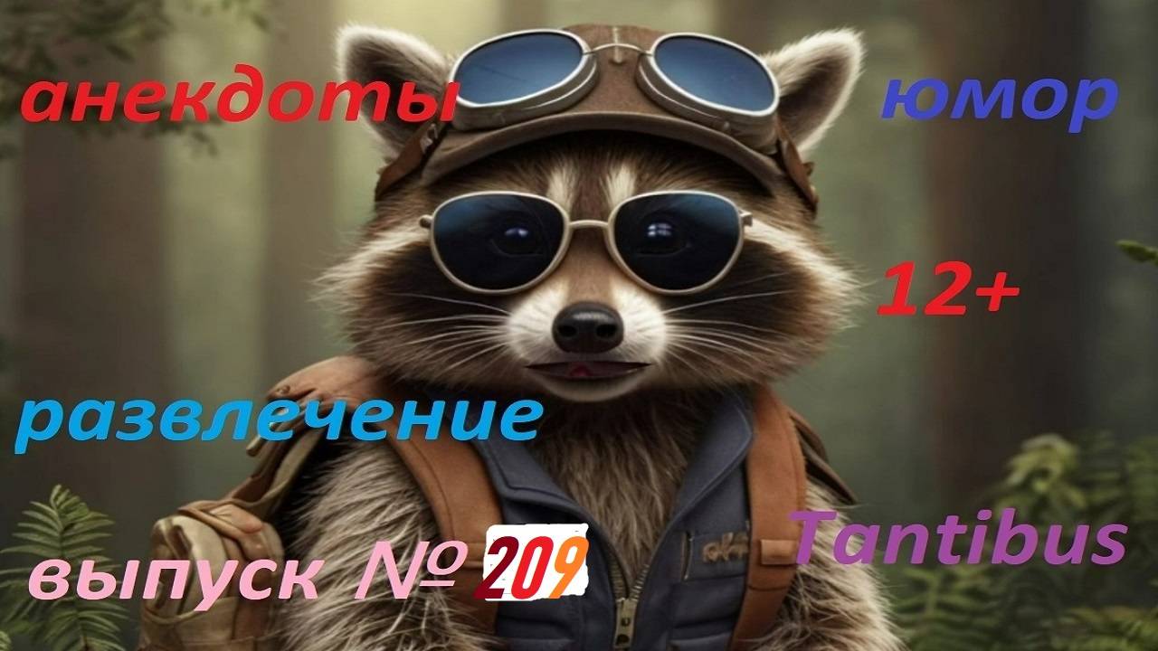 Енот пушок рассказывает анекдоты №209