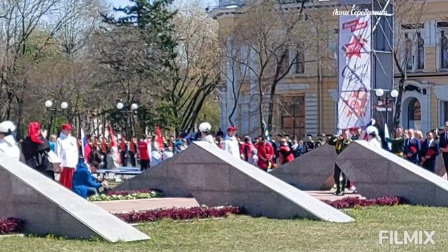 Возложение цветов на пл Победы в Благовещенске!
