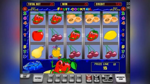Spin City - Игровой автомат Fruit Cocktail (Клубничка, Фруктовый К