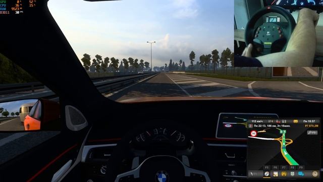 Euro Truck Simulator 2/BMW GT G32/катка/Logitech momo racing/rx580