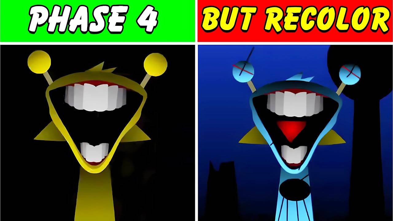 Incredibox Sprunki - Фаза 4, но перекрашенная версия (Новый мод)