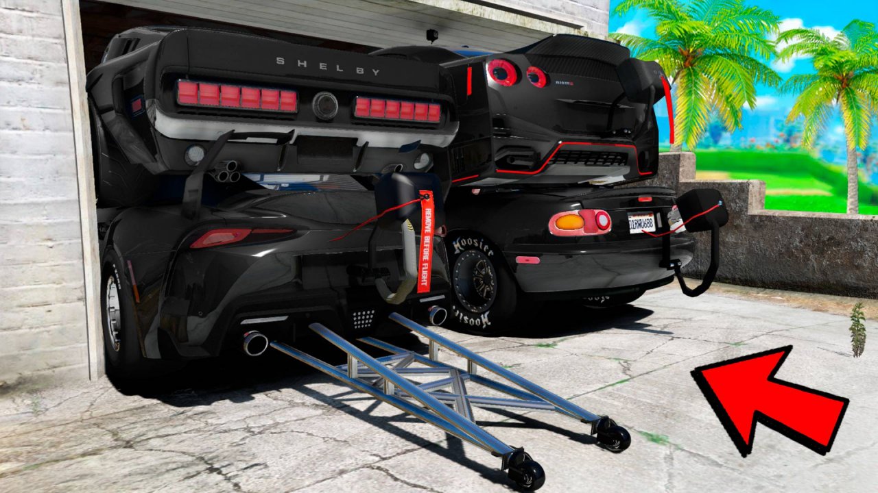 Затроллил и спрятал чёрные чит тачки в ГТА 5! Битва автоугонщиков в GTA 5 Online!