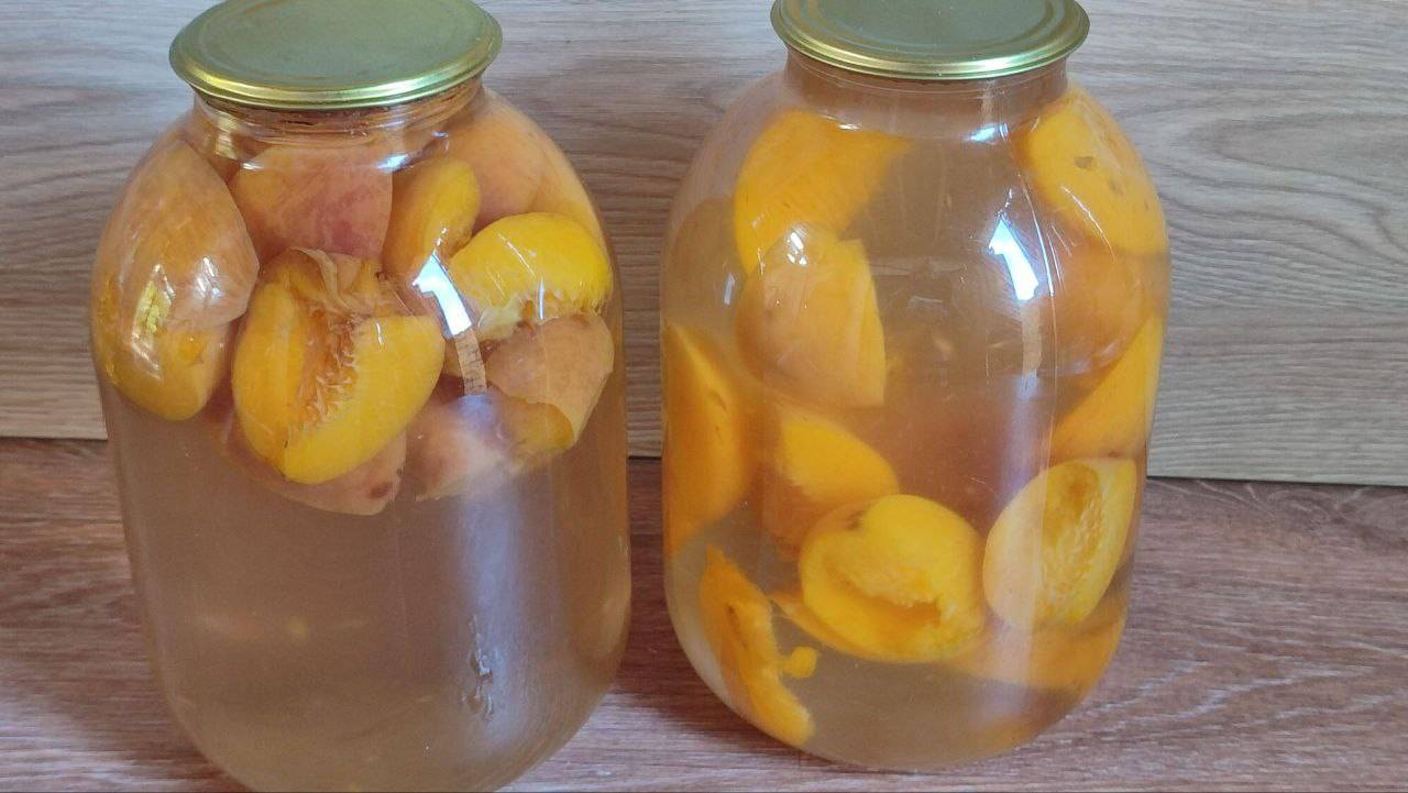 Персиковый компот на зиму. Компот из персиков