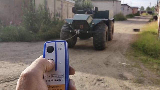 Подключил лебёдку на каракат!