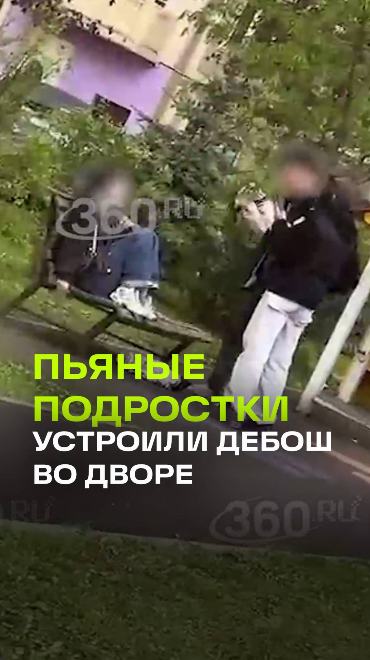 Пьяные вечерники на детской площадке. После замечания, зумеры распылили перцовый баллончик