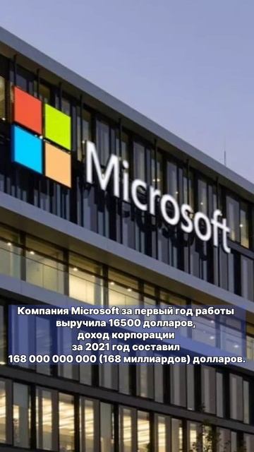 Microsoft, 168 миллиардов долларов