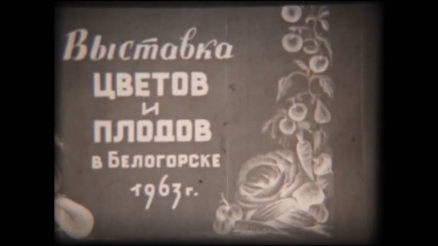 9. Выставка цветов и плодов в Белогорске (1963 и 1965)