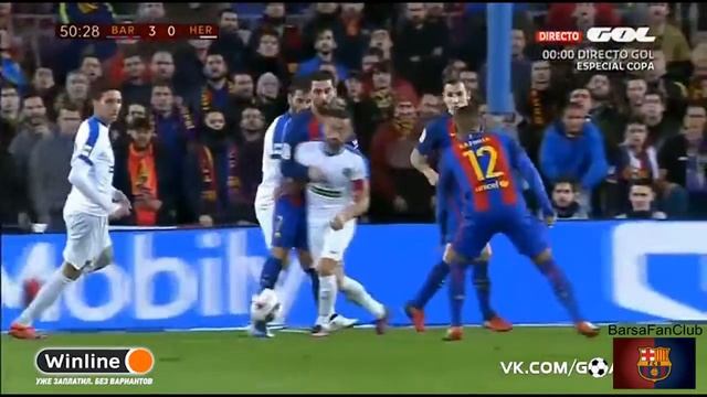 Барселона 7 - 0 Эркулес обзор матча/21.12.16/Barselona 7 - 0 Hercules goa