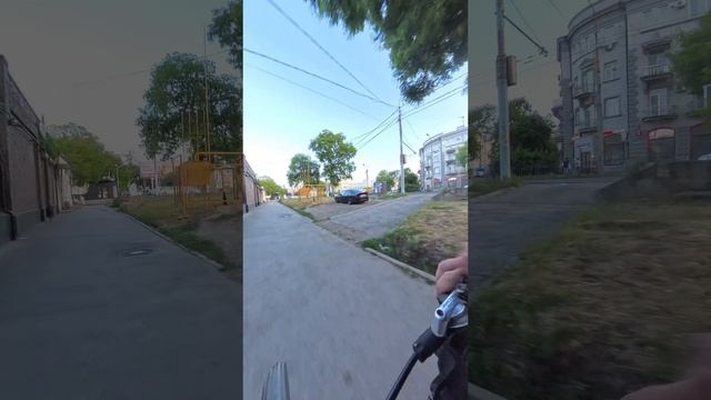Велопрогулка по Таганрогу, первый опыт с Insta360 X4. TimeShift