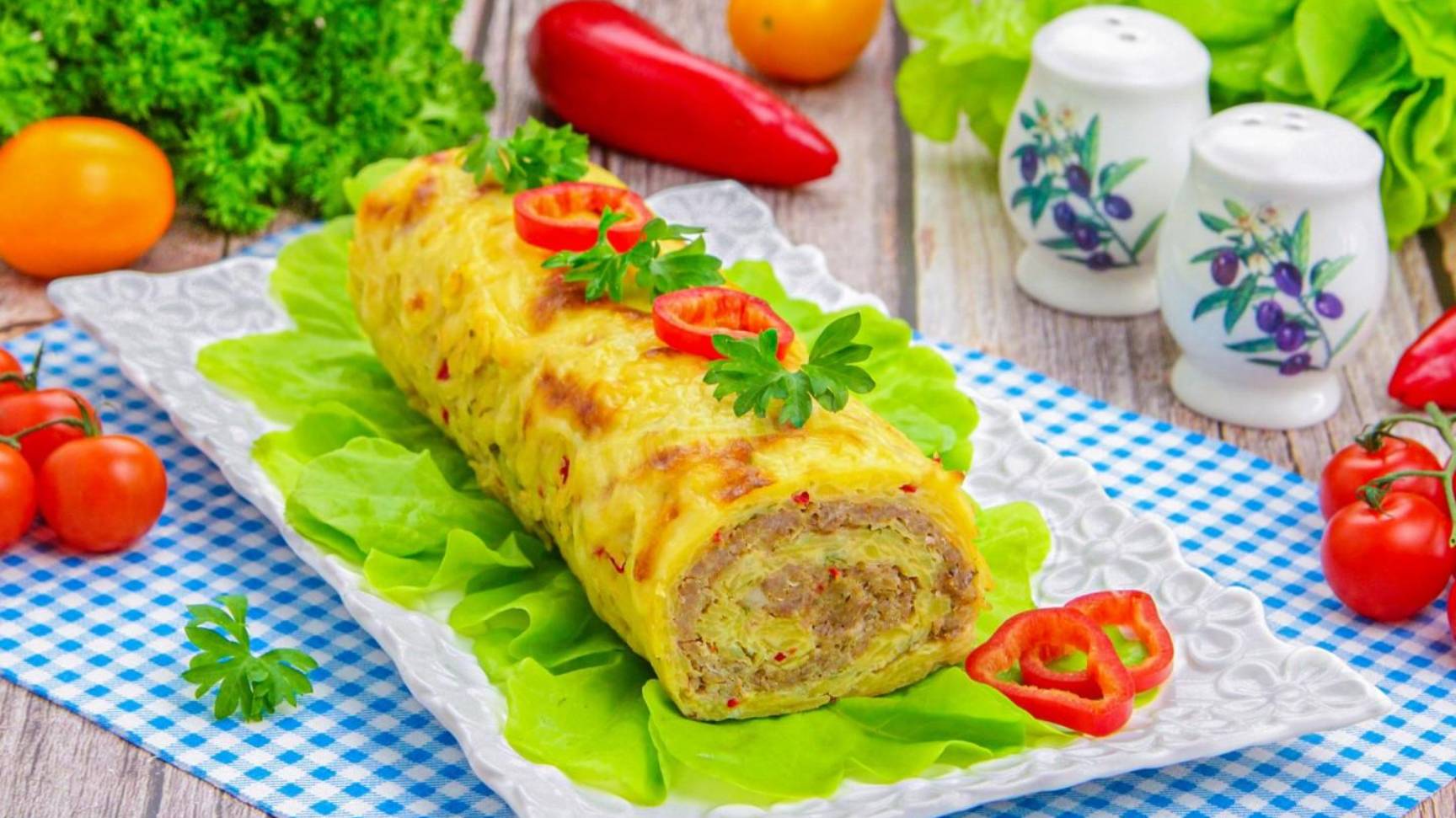 Картофель. Рулет.