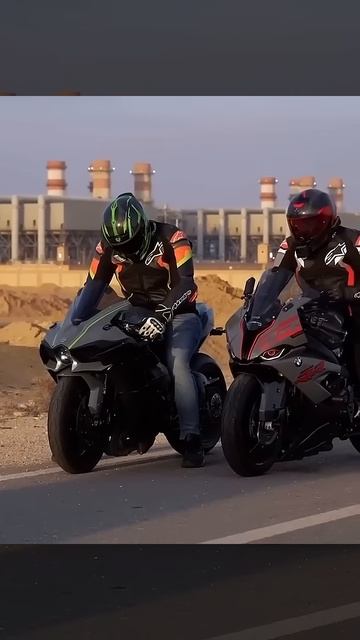 kawasaki H2R vs BMW