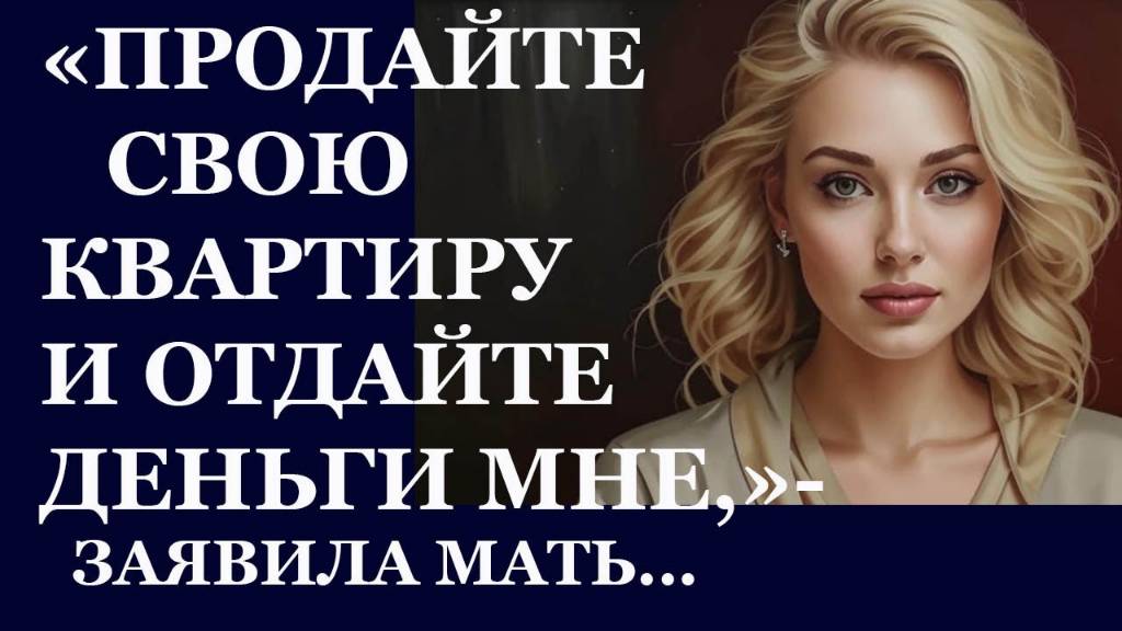 Истории из  жизни.  Продайте свою квартиру и отдайте деньги мне, заявила мать Аудио рассказы