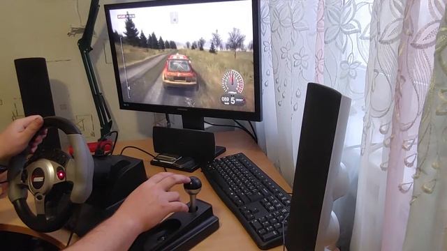Игровой руль для пк с ручником и коробкой передач в 2024