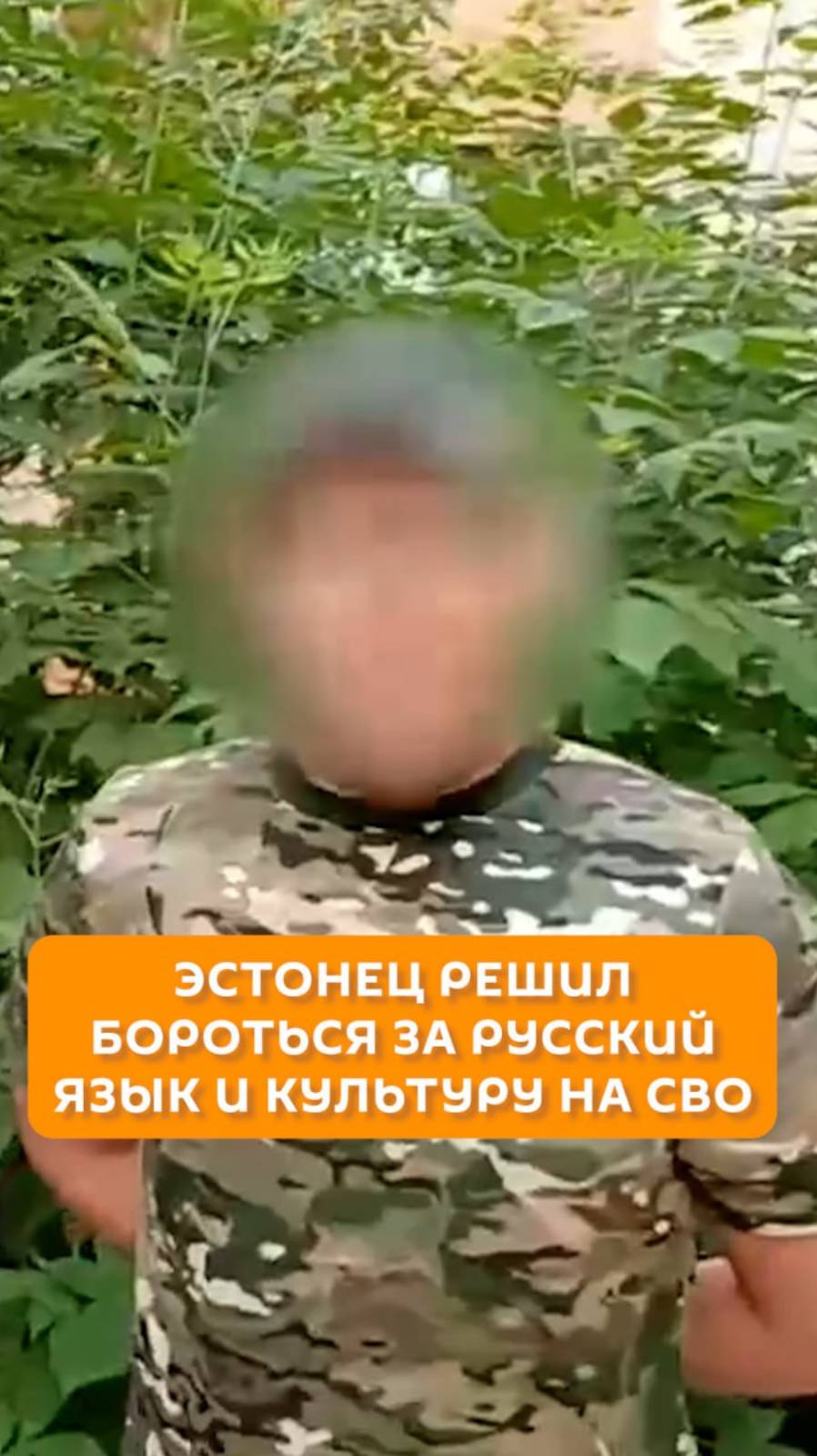 Эстонец решил бороться за русский язык и культуру на СВО