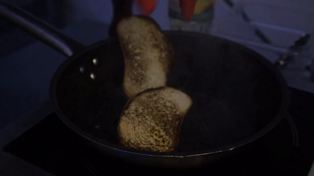 Брускета с беконом и грушей. Готовим дома.