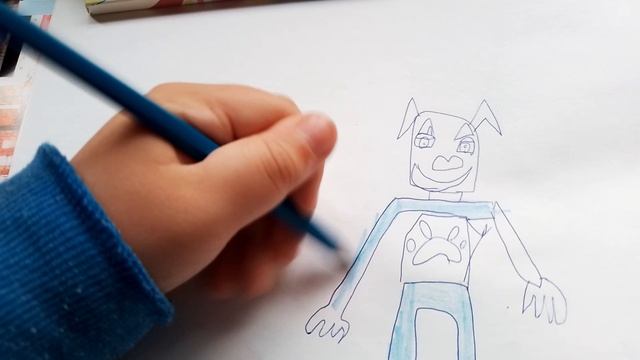 рисуем дружка из пять ночей с тимохой