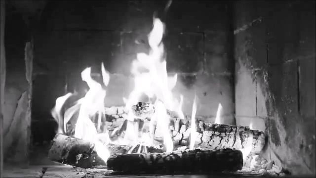 Домашний Камин - Черно-белый огонь, для романтики и вечеринки relax
