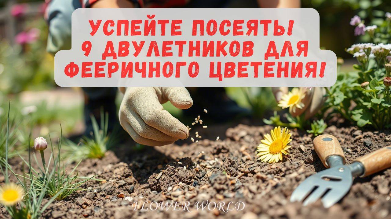 Успейте Посеять! 9 Двулетников для Фееричного Цветения!🌼