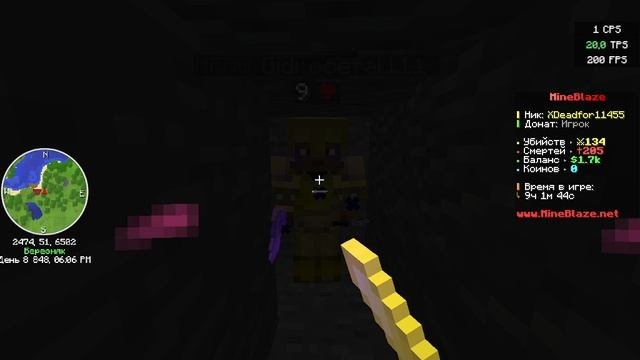 🤣сломал херу каску в яме  на mineblaze grief🤣