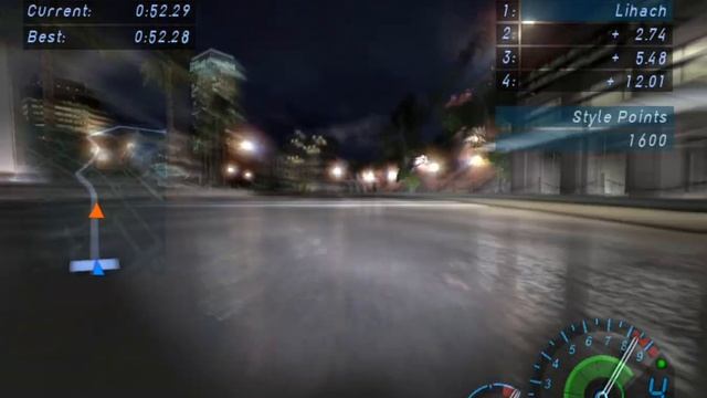 Прохождение Need for Speed Underground сложность Hard  на ручной кор