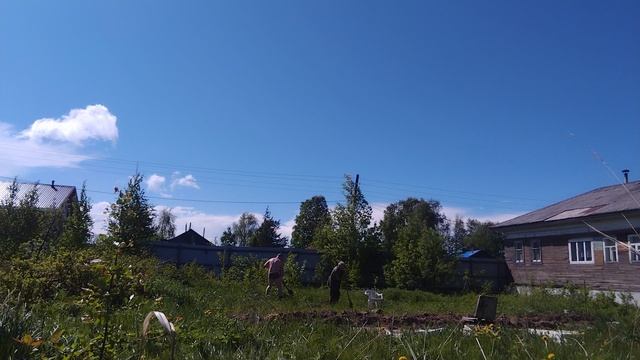 Садим картошку. 2 видео.