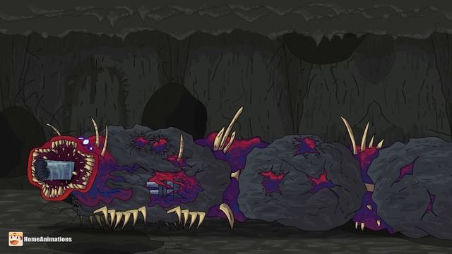 HomeAnimations – Мультики про танки  ЭТО СУЩЕСТВО ОХОТИТСЯ  НА МОНСТРОВ ! Мимик vs Могильный червь