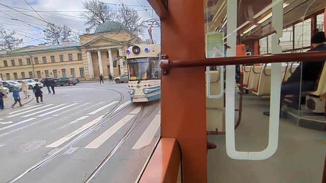 Трамвай "0404 по 20" от Боткинской до К. Смирнова в СПб 15-*: ?