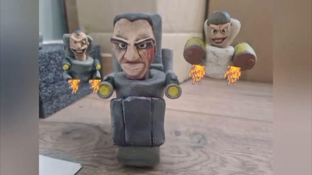 skibidi toilet plasticine 1-9