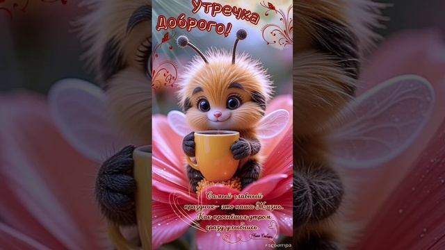 Доброе утро 💝Желаю, чтобы удача тебе улыбалась🌝💖