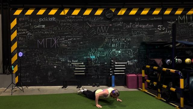 Push-ups the knees with a wide arm position/Отжимания с колен широкой пос?